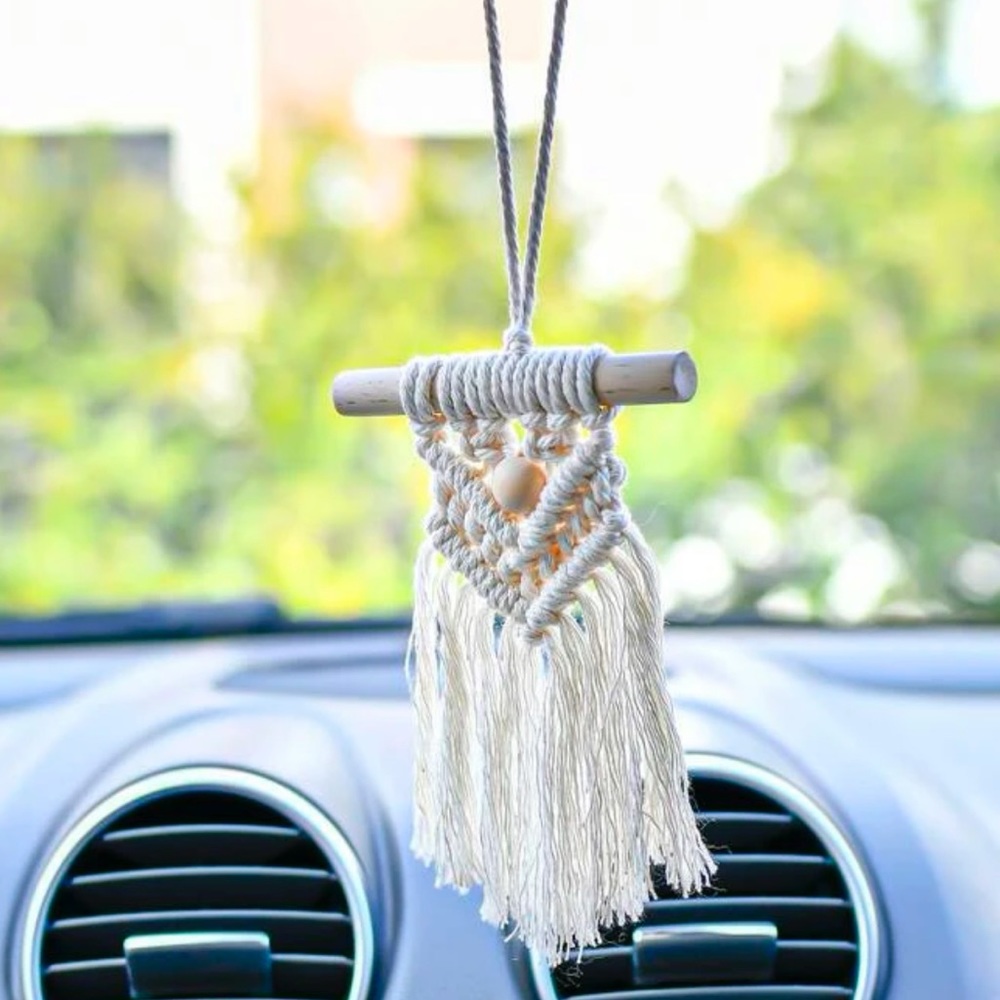 2/$10 NEW! Macrame Woven Tassel Braided Boho Decor Bohemian Cute Mini